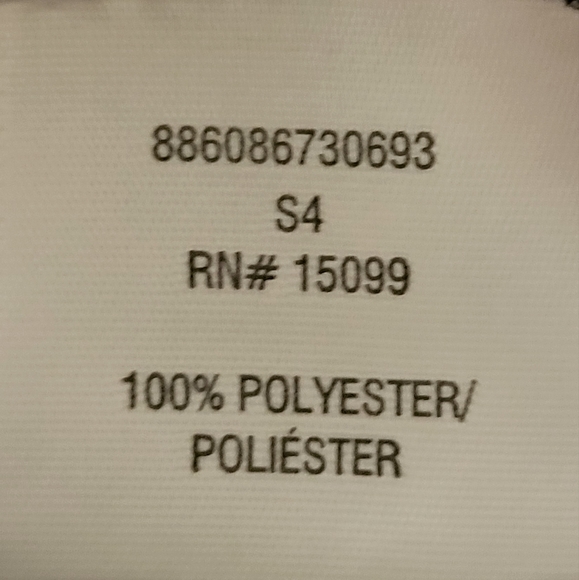 Bongo Womens Sheer Size Large Pullover Blouse Black White Herringbone Pattern - Picture 4 of 13